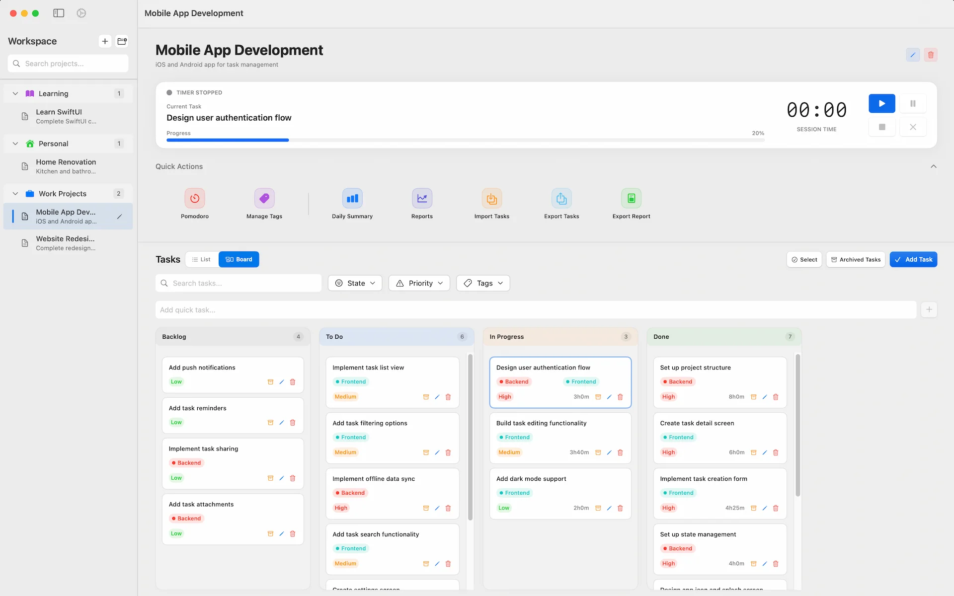 Task Matic - Kanban Board